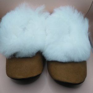 Peruvian unisex slippers - soft - warm winter natural alpaca fur - handmade